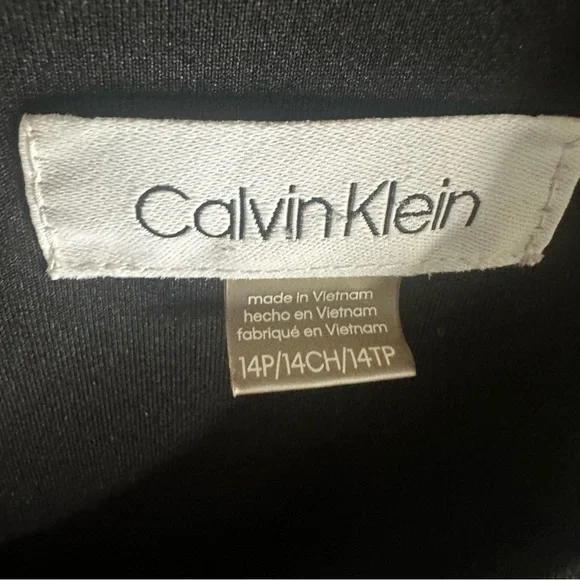 Calvin Klein Black and White Sheath Dress 14P - Picture 5 of 15